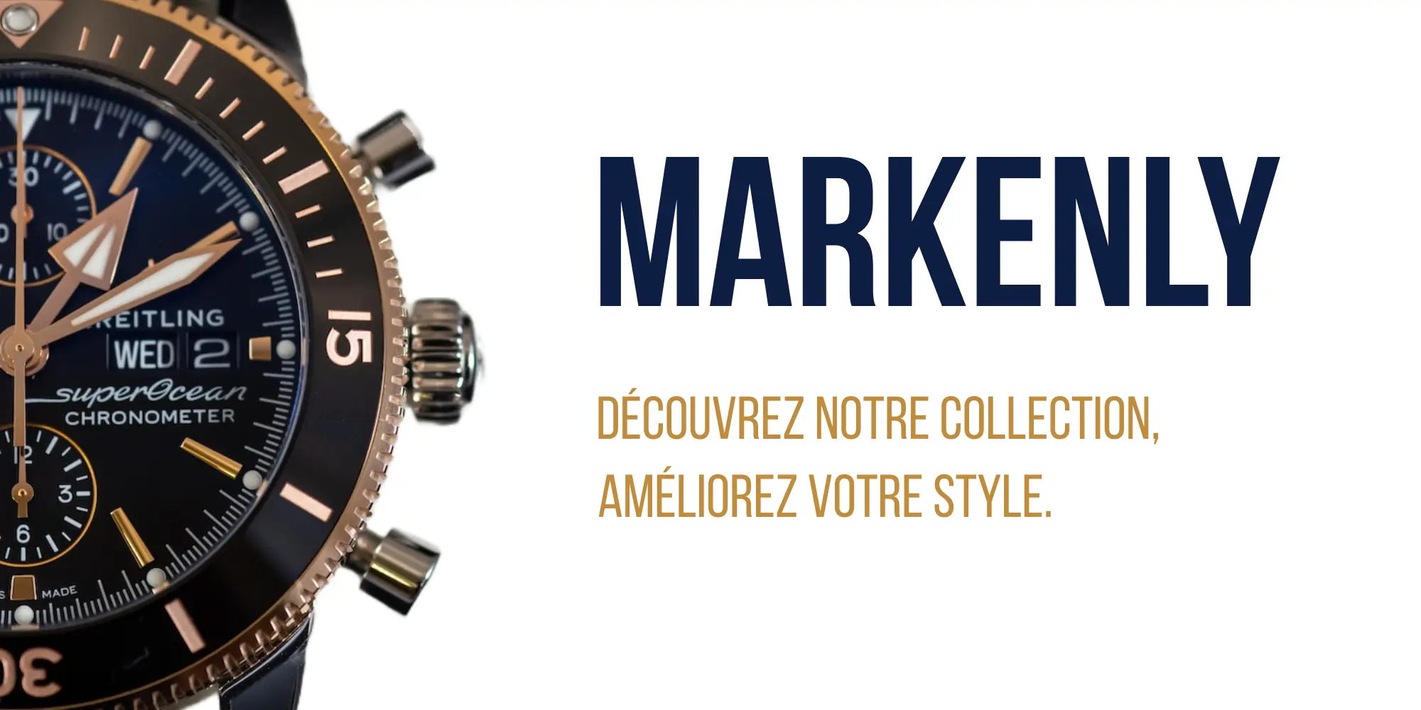 Hero image containing the site name and a shoe